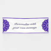 Mandala in purple banner (Horizontal)