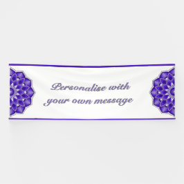 Mandala in purple banner