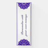 Mandala in purple banner (Vertikal)