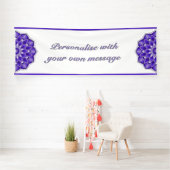 Mandala in purple banner (Insitu)