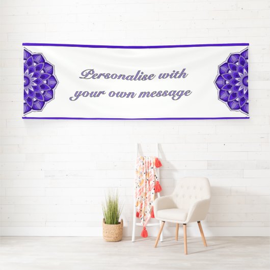 Mandala in purple banner (Insitu)