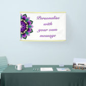 Mandala in purple banner (Messe)