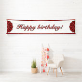 Mandala in red banner (Insitu)