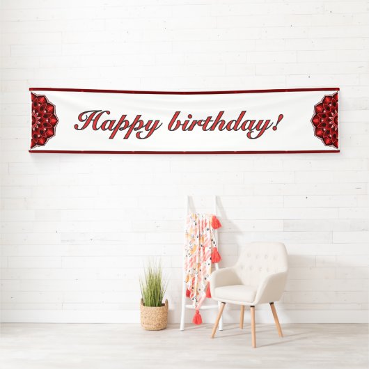 Mandala in red banner (Insitu)