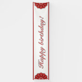 Mandala in red banner (Vertikal)