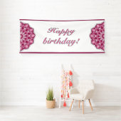 Mandala in Rosa Banner (Insitu)