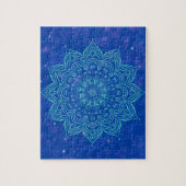 Mandala in Sky Nebula and Stars Galaxy Blue Puzzle (Vertikal)