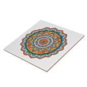 Mandala in verschiedenen Farben Fliese (Seite)
