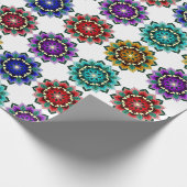 Mandala in verschiedenen Farben Geschenkpapier (Ecke)