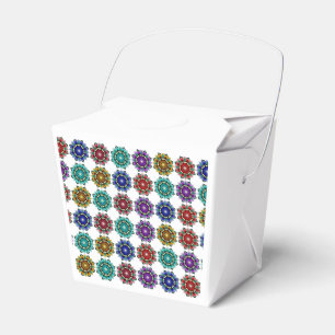 Mandala in verschiedenen Farben Geschenkschachtel