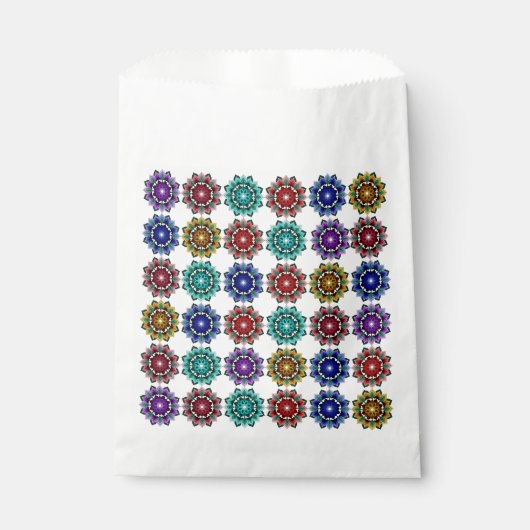 Mandala in verschiedenen Farben Geschenktütchen (Vorderseite)