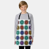 Mandala in verschiedenen Farben Schürze (Getragen)