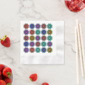 Mandala in verschiedenen Farben Serviette (Beispiel)