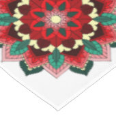 Mandala in verschiedenen Farben Tischdecke (Schrägansicht)