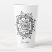 Mandala Individuelle Name Milchtasse (Vorderseite)