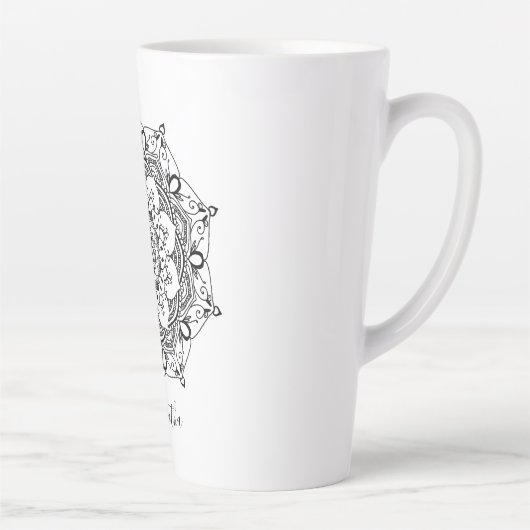 Mandala Individuelle Name Milchtasse (Rechts)