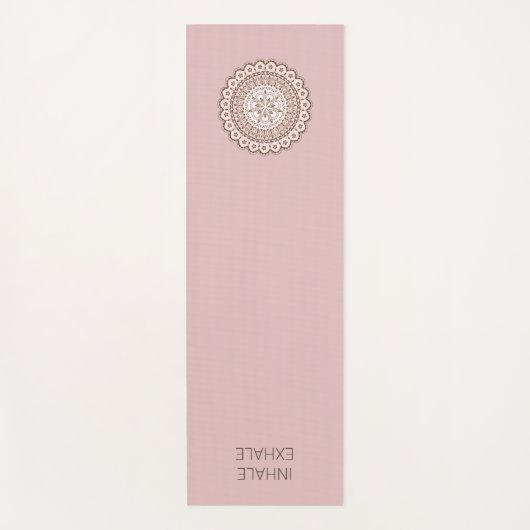 Mandala inhale exhale Yogmatte Yogamatte (Vorderseite)