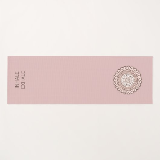 Mandala inhale exhale Yogmatte Yogamatte (Vorderseite (Horizontal))