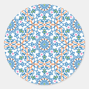 Mandala Inspiration 3 Runder Aufkleber