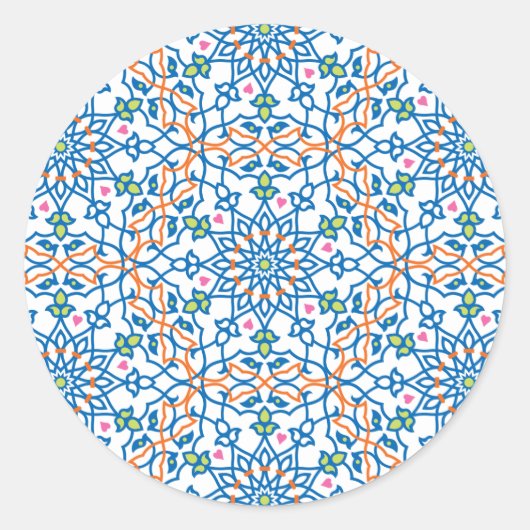 Mandala Inspiration 3 Runder Aufkleber (Vorderseite)