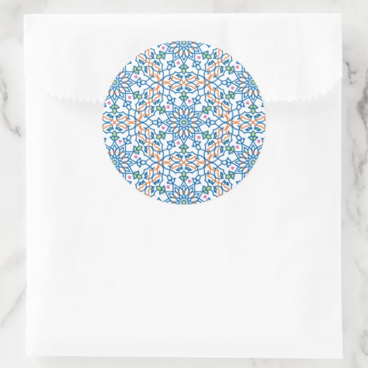 Mandala Inspiration 3 Runder Aufkleber (Tasche)