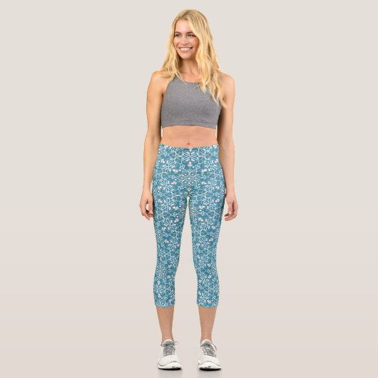 Mandala Inspiration 8 Capri Leggings (Vorderseite)