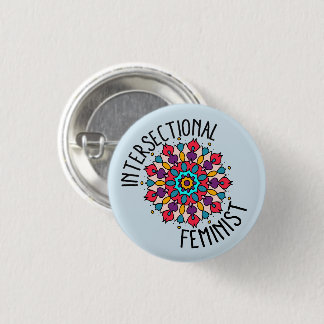 Mandala Intersectional Feminist-Knopf Button
