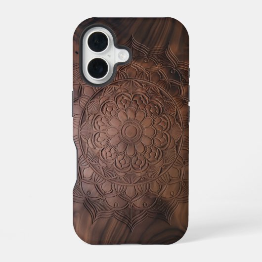 Mandala iPhone 16 Hülle (Rückseite)