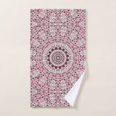 Mandala ist bordeauxgrau badhandtuch set (Handtuch)