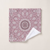 Mandala ist bordeauxgrau badhandtuch set (Waschlappen)