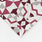 Mandala ist bordeauxgrau fleecedecke (Ecke)