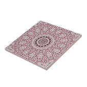 Mandala ist bordeauxgrau fliese (Seite)