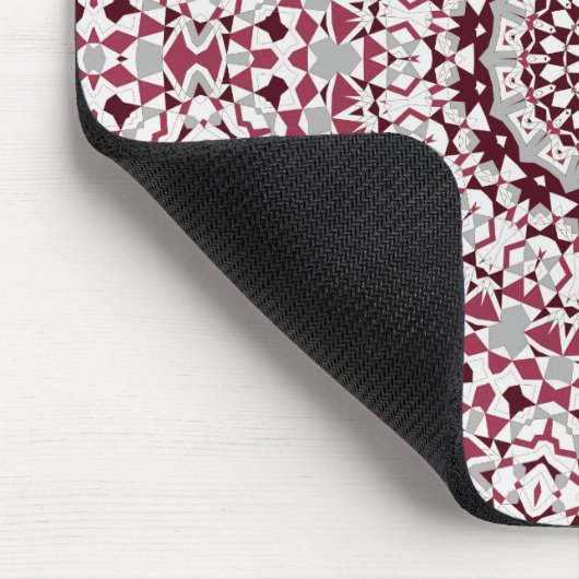 Mandala ist bordeauxgrau mousepad (Ecke)