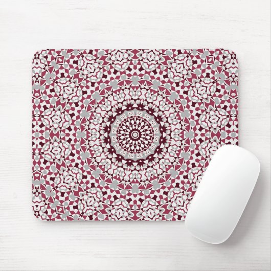 Mandala ist bordeauxgrau mousepad (Mit Mouse)