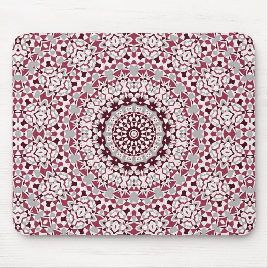 Mandala ist bordeauxgrau mousepad (Vorne)
