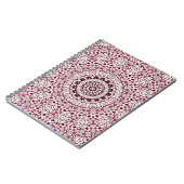 Mandala ist bordeauxgrau notizblock (Linke Seite)