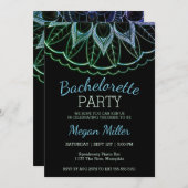 Mandala Junggeselinnen-Abschied Einladung (Vorne/Hinten)