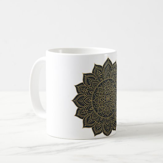 Mandala Kaffeetasse (Vorderseite Links)