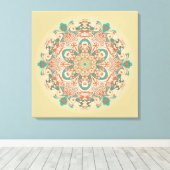 Mandala Kaleidoscop - Wrapped Canvas Leinwanddruck (Insitu (Holzboden))