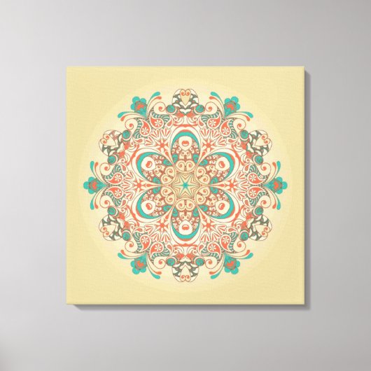 Mandala Kaleidoscop - Wrapped Canvas Leinwanddruck (Vorderseite)