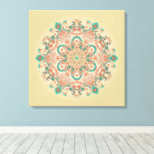 Mandala Kaleidoscop - Wrapped Canvas Leinwanddruck (Insitu (Holzboden))