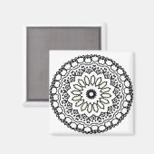 Mandala kaleidoscope arts magnet (Vorderseite/Rückseite)