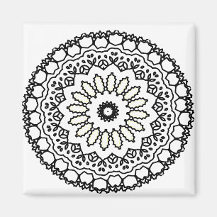 Mandala kaleidoscope arts magnet