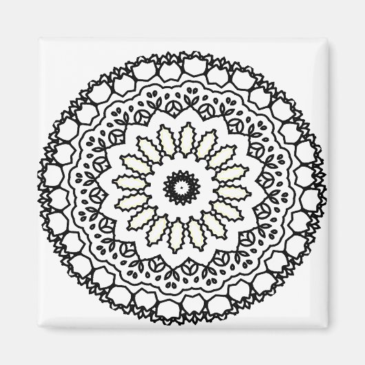 Mandala kaleidoscope arts magnet (Vorne)