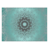 Mandala kaleidoscope, grünes Muster Tischdecke (Vorderseite (Horizontal))