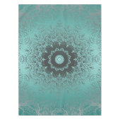Mandala kaleidoscope, grünes Muster Tischdecke (Vorderseite)