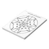 Mandala Kaleidoskop Katzen Farbkommentare Notizblock (Rotiert)