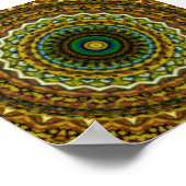 Mandala Kaleidoskop Muster Poster (Ecke)