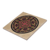 Mandala, kaleidoskopisches queresabstraktes fliese (Seite)