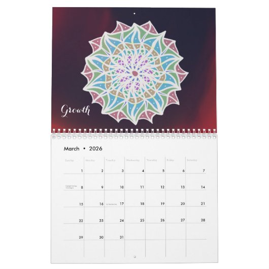 Mandala Kalender (Mär 2026)